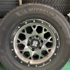 ミシュラン 265/65R17 スタッドレスタイヤ アルミホイールセット の画像