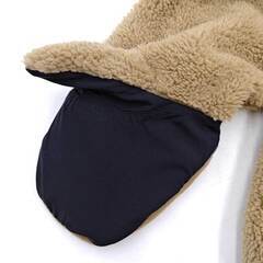 チャムス ボンディングフリースジップパーカー 2025 XXL ベージュ/パープル CH04-1476 CHUMS アウトドア フリース フーディーの画像