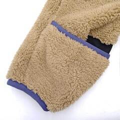 チャムス ボンディングフリースジップパーカー 2025 XXL ベージュ/パープル CH04-1476 CHUMS アウトドア フリース フーディーの画像