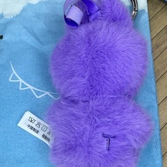 お取置き　ラブブ　イニシャルラブブ　Ｔ　紫　きーキーホルダー　の画像