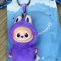 お取置き　ラブブ　イニシャルラブブ　Ｔ　紫　きーキーホルダー　の画像