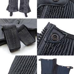 [セット] カバロ シンセティックショートブーツ 41 / チャップス(Mサイズ) ※FLECK 短鞭付 41 ブラック CAVALLOの画像