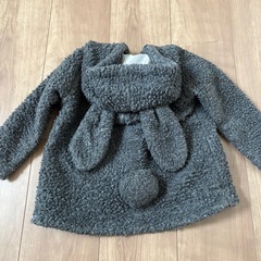 うさぎ耳ボアアウター　100cmの画像