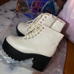 新品★厚底ブーツ ショートブーツの画像