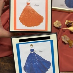 ウェディング カラードレスクイズボックスの画像