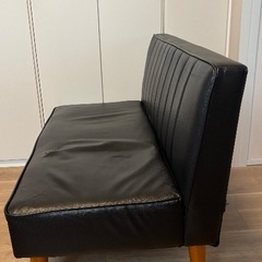 ソファ　ブラック　2人用の画像