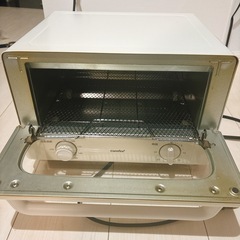 ほぼ未使用・説明書あり　4枚焼き レトロ系のオーブントースター　の画像