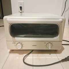 ほぼ未使用・説明書あり　4枚焼き レトロ系のオーブントースター　の画像