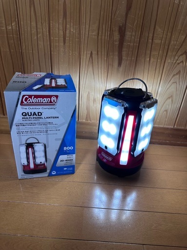 ColemanQUADマルチパネルランタン（単1形電池8本付）