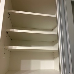 今週中処分予定　松田家具　 キッチンボード白色の画像