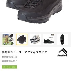 ワークマンField core 高耐久シューズ　アクティブハイクの画像