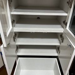 [引渡し予定者有り]食器棚 ホワイト 白色の画像