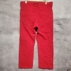 OAKLEY/オークリー 秋冬用 ゴルフパンツ サイズ36 レッド ストレッチの画像