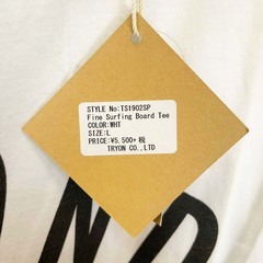 【未使用】Almond Surfboards & Design アーモンドサーフボードデザイン SURFING BOARD S/S 半袖Tシャツ ロゴ ブランド L ホワイト TS1902SP ユニセックスの画像