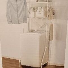 NITORIニトリ洗濯機ラック美品ホワイトの画像