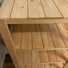 【受渡決定】掲載11月18日迄　木製4段ラックの画像