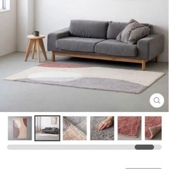 KANADEMONO Warm Dot Fuzzy Modern Rugラグの画像