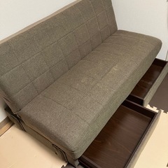 【11/16まで！
譲ります】ニトリ　三人掛け　ソファの画像