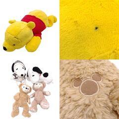 [16点セット] スヌーピー ミッキー くまのプーさん ダッフィー ぬいぐるみ ブランケット バッグ まとめの画像