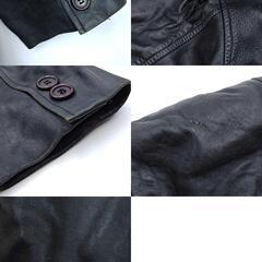 J&R ジェイアンドアール レザー ジャケット ブラックの画像