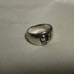 シルバー925 ハート　リング　クロムハーツふう風の画像