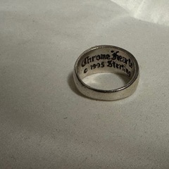 シルバー925 ハート　リング　クロムハーツふう風の画像