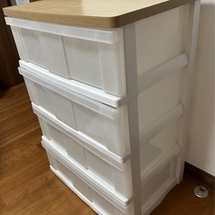 美品　4段収納ケースの画像