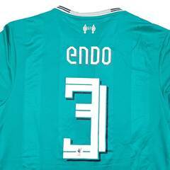 【未使用】アディダス 25/26 リバプール 3rd ユニフォーム チャンピオンズリーグワッペン オーセンティック #3 遠藤航 4XL ADIDASの画像