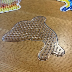 アイロンビーズ　プレート猫いるか車の画像