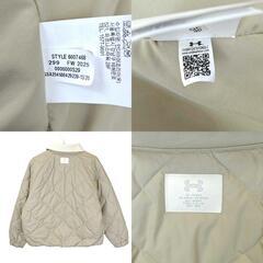 アンダーアーマー UAウーブン キルト ジャケット L City Khaki 6007468 UNDER ARMOURの画像