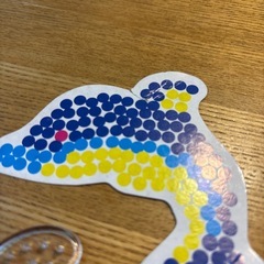 アイロンビーズ　プレート猫いるか車の画像