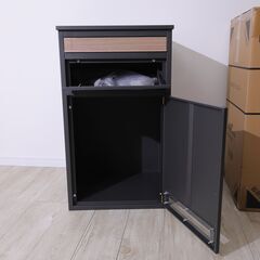 【超美品】宅配ボックス付きポスト Jake PBX-006 ティムグレーの画像