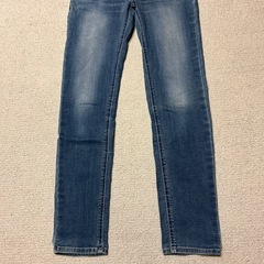 ストレッチ、紺デニムパンツ　61の画像