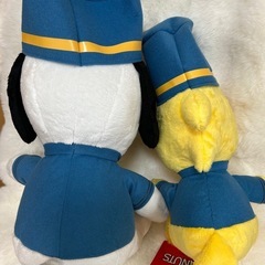 スヌーピーとウッドストックぬいぐるみ2点セットの画像