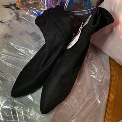 新品★ショートブーツ 黒の画像