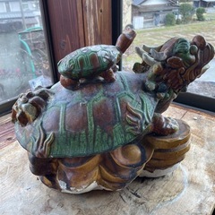 龍と亀の置物　オブジェ　　の画像