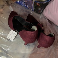 新品★赤色 パンプスの画像