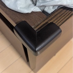 IKEA ダブルベッド　ベッド下引き出し収納2個付きの画像