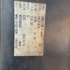 workエモーションkiwami 18インチタイヤホイールの画像