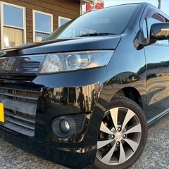 特別仕様車☆月々8千円〜分割払い可‼️ 車検2年付き！【名義変更代込み】☆スズキ ワゴンRスティングレー☆純正ディスプレイオーディオ付き☆ETC付き☆便利なバックカメラ付き☆プッシュスタート☆ドライブレコーダー付きのフル装備☆純正アルミ☆そのまま乗って帰れます！の画像