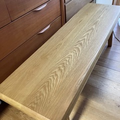 無垢　天然木　ベンチの画像