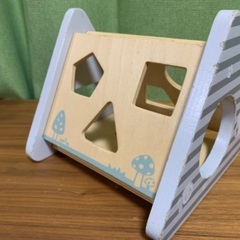 【中古】知育　木育　型はめブロック　の画像
