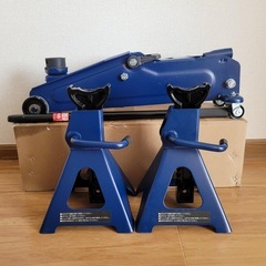 油圧ジャッキ＋ジャッキスタンドの画像