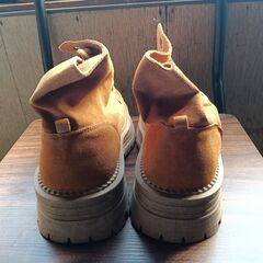 新品 24cm レディース ブーツ ブラウン 厚底 シューズ 普段着 識別番号:【B101-S】の画像