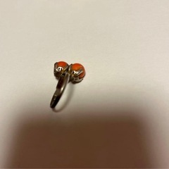 珊瑚　サンゴ　指輪の画像