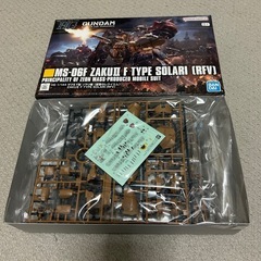 ガンプラ　HG1/144ガンダムEX復讐のレクイエム&ザクⅡF型ソラリ機2点セット新品未組み立ての画像
