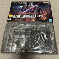 ガンプラ　HG1/144ガンダムEX復讐のレクイエム&ザクⅡF型ソラリ機2点セット新品未組み立ての画像
