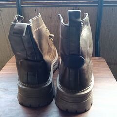 新品 23cm レディース ブーツ ブラウン 厚底 シューズ 普段着 識別番号:【B103-S】の画像