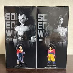 【激アツ‼️】 ドラゴンボール THE出陣 超サイヤ人4 孫悟空 ベジータ フィギュアセットの画像