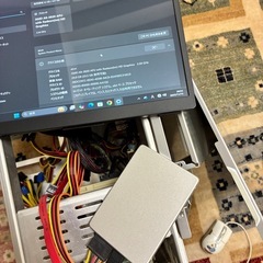 アルミタワーケース　元自作パソコンPCの画像